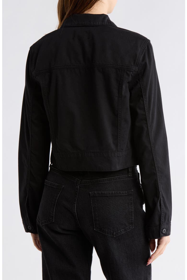 Chara Crop Denim Shirt Jacket, Alternate, color, NIGHT TIME