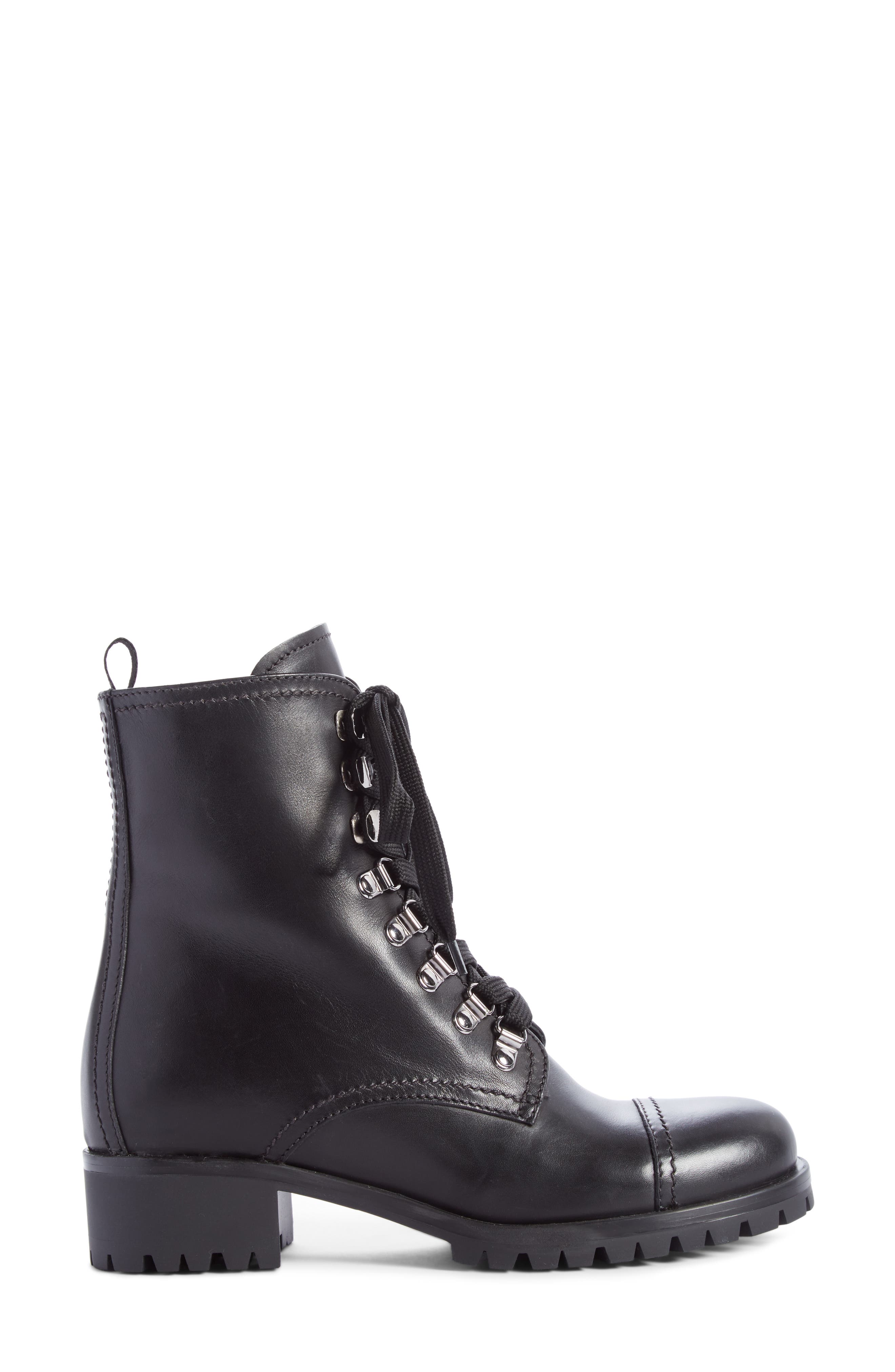 Prada Combat Boot, Alternate, color, 