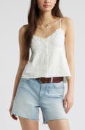 BP. Cotton Eyelet Pintuck Camisole