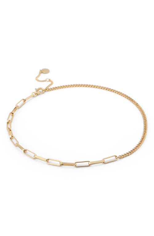 Allsaints Mix Chain Necklace In Gold