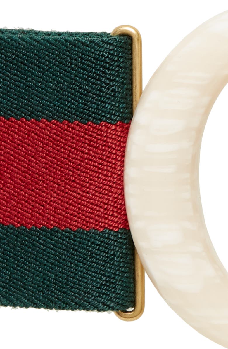 Gucci GG House Web Belt, Alternate, color, 