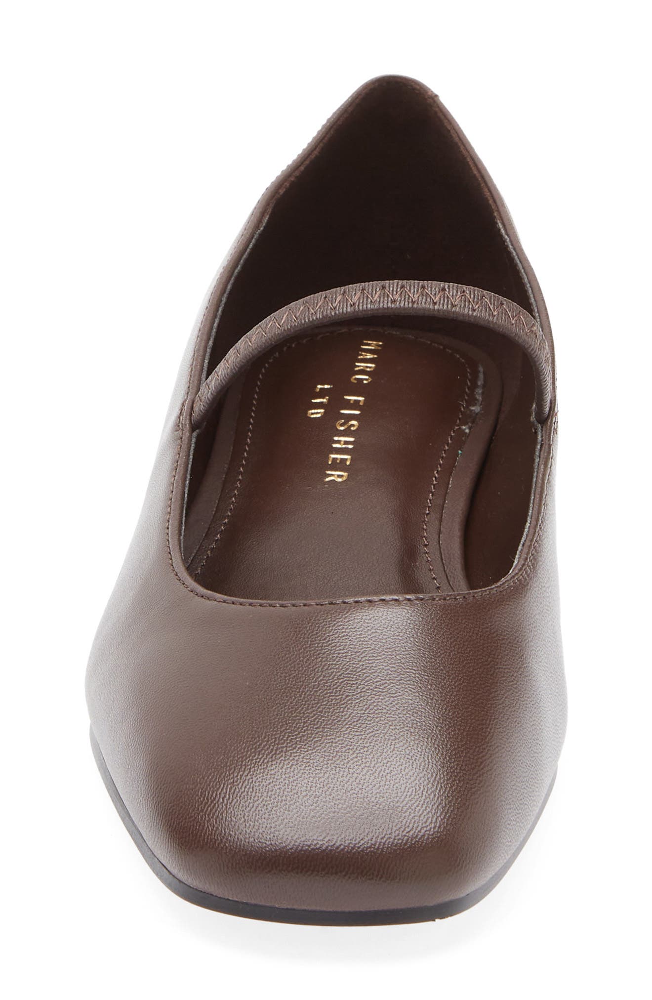 Urella Mary Jane Flat, Alternate, color, DARK BROWN