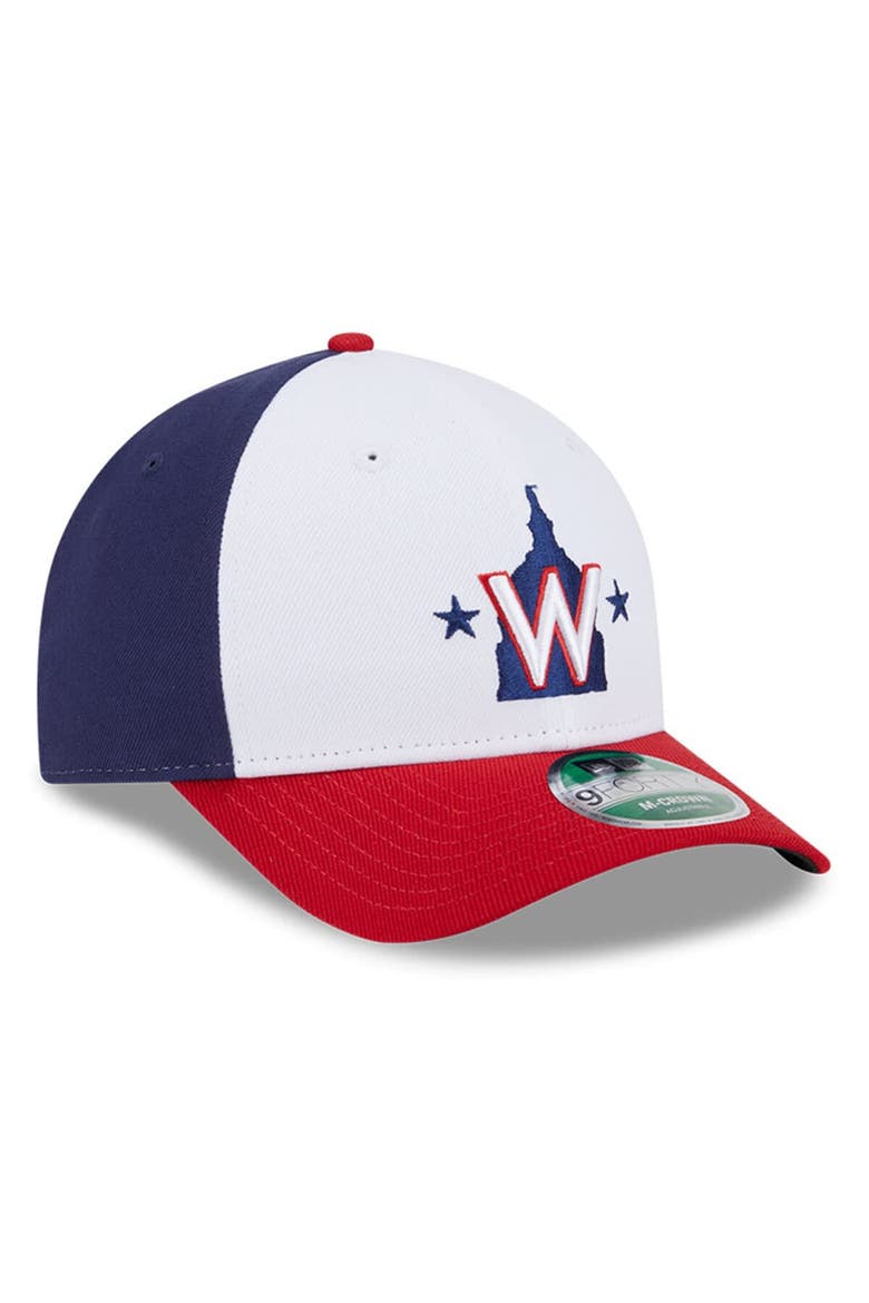 Men's New Era  White Washington Nationals Player Replica 9FORTY Adjustable Hat, Alternate, color, White