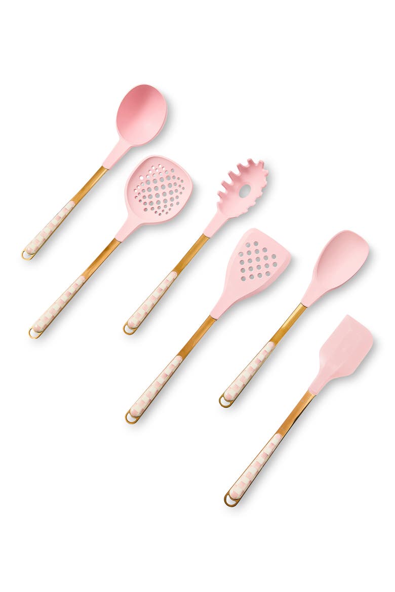 Rosy Check Utensil Caddy Set, Alternate, color, ROSY
