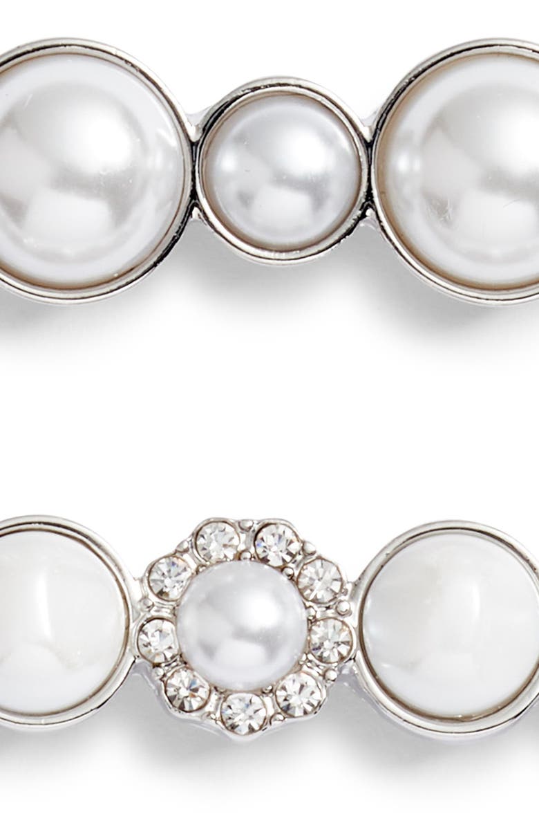 Something Navy 2-Pack Imitation Pearl Hair Clips, Alternate, color,