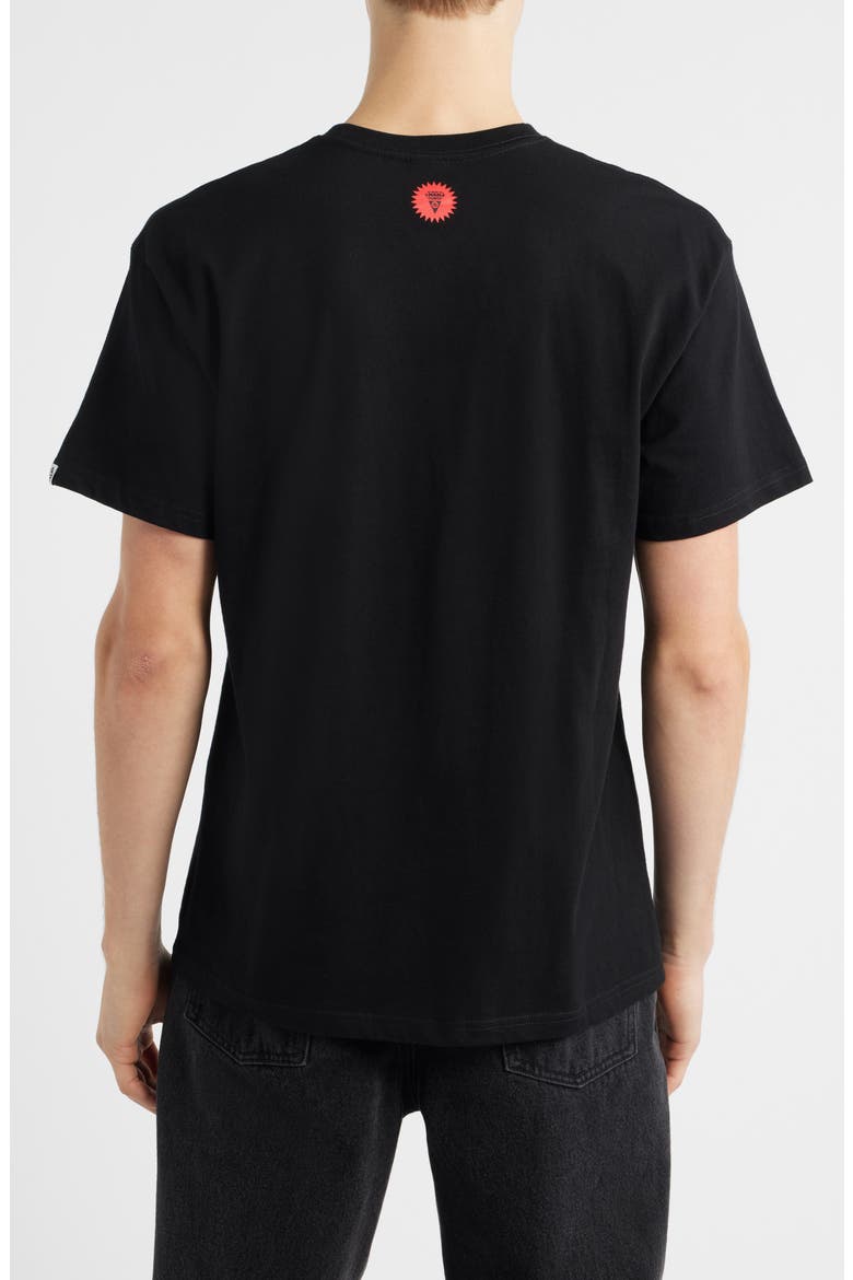 Pasta Cotton Graphic T-Shirt, Alternate, color, BLACK