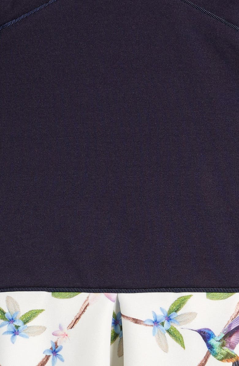 Baker by Ted Baker Kids' Floral Scuba Dress, Alternate, color, 