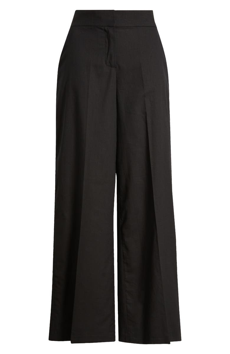Tahari ASL Wide Leg Linen Blend Pants, Alternate, color,