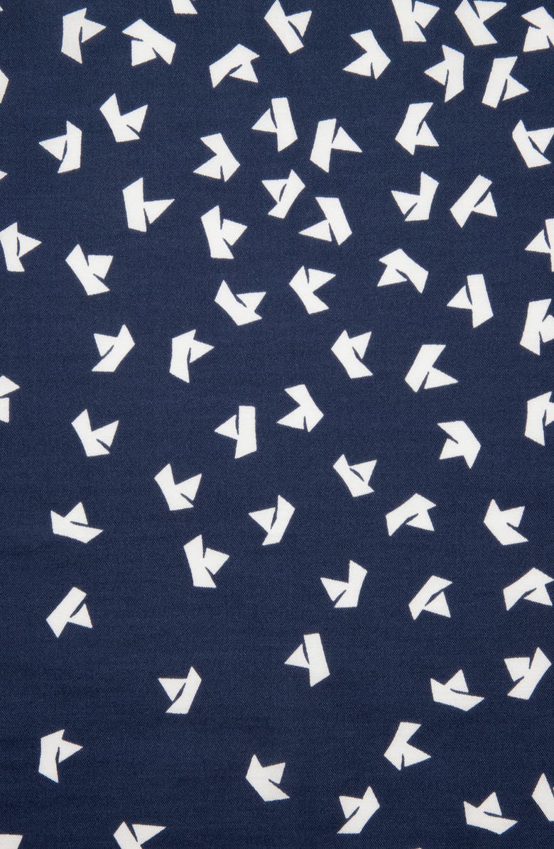 Kate Spade New York paper boats cotton & silk bandana scarf, Alternate, color, 