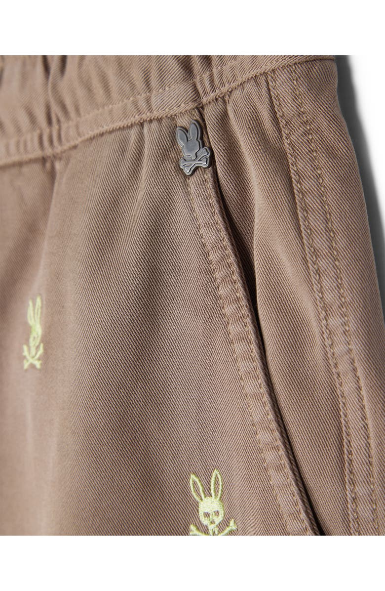 Psycho Bunny Kids' Guilford Embroidered Elastic Waist Chino Shorts, Alternate, color, 