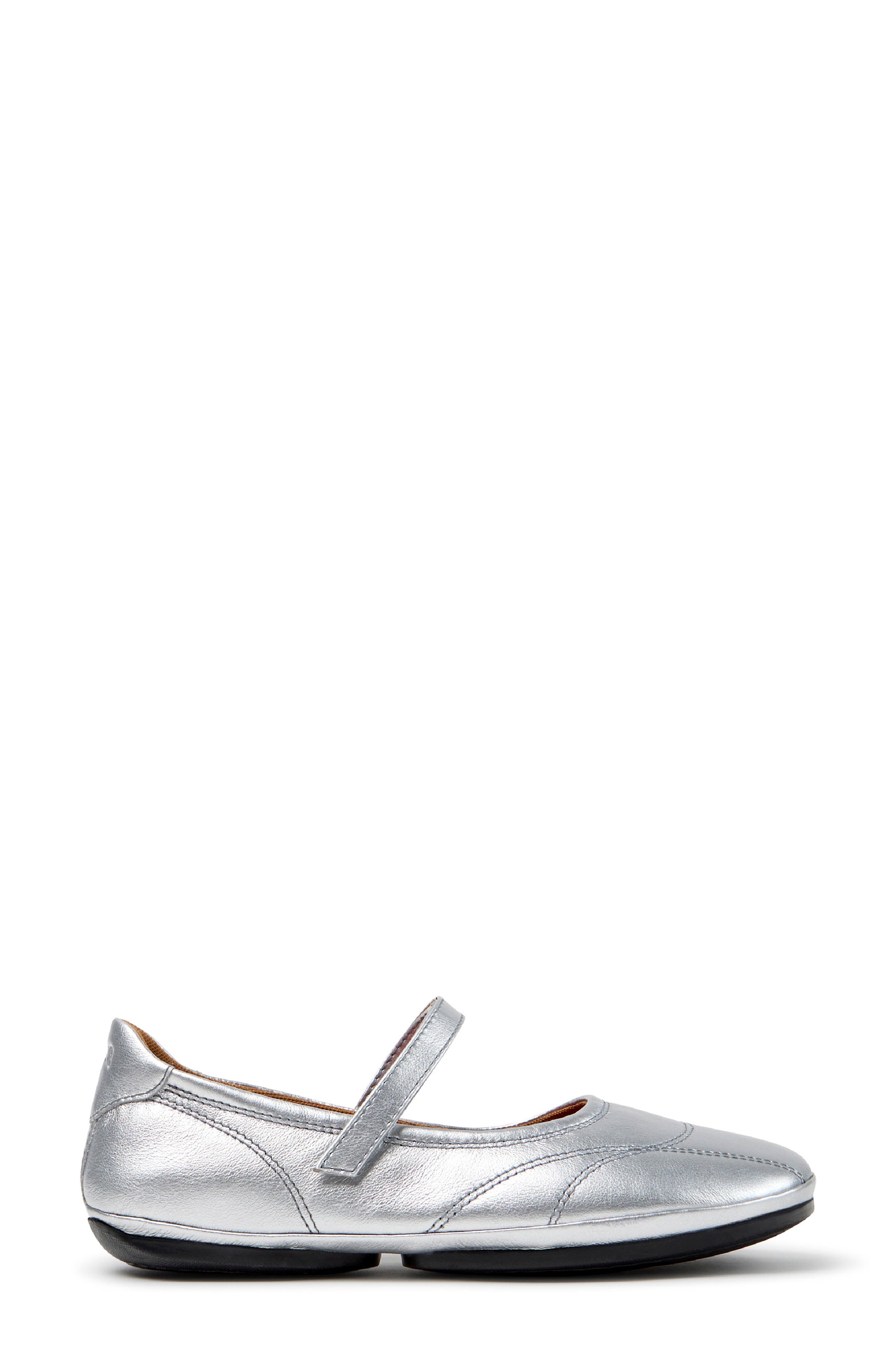 Right Nina Mary Jane Flat, Alternate, color, MEDIUM GRAY