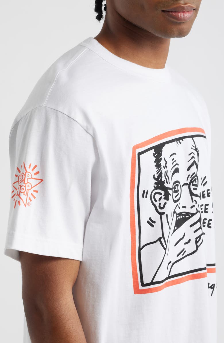 Alpha Industries x Keith Haring Hee Hee Graphic T-Shirt, Alternate, color, 