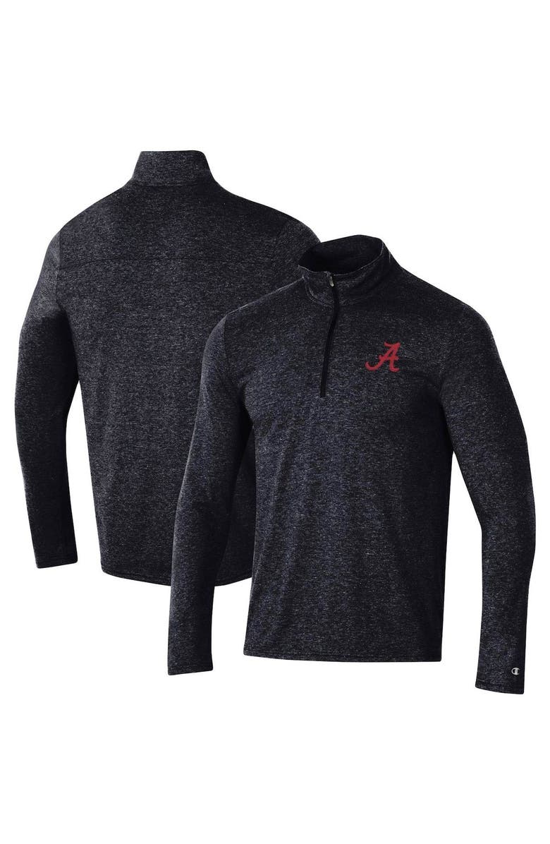 Champion Men's Champion Heathered Black Alabama Crimson Tide Field Day Team Quarter-Zip Jacket, Alternate, color, 
