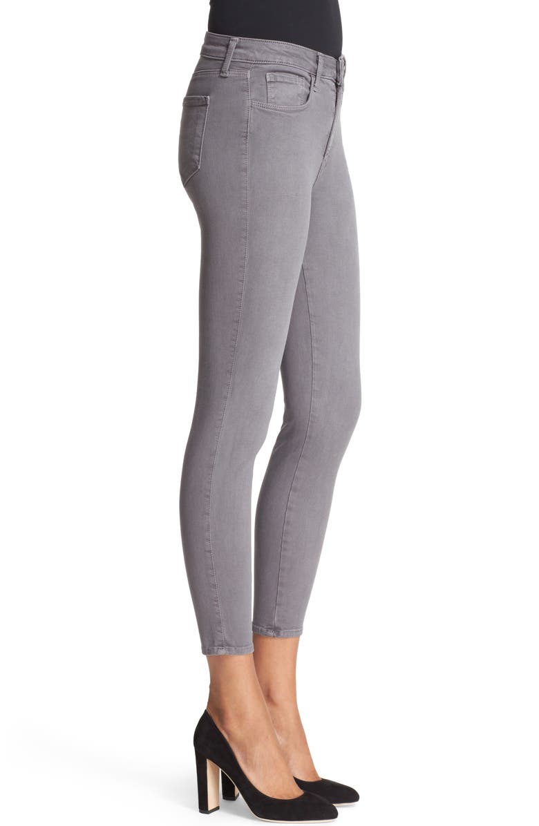 L'AGENCE High Waist Skinny Ankle Jeans, Alternate, color, 