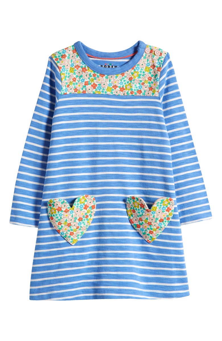 Mini Boden Kids' Fun Pocket Cotton Jersey Dress, Main, color, 