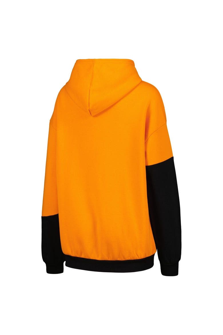 Women's Gameday Couture Tennessee Orange/Black Tennessee Volunteers Matchmaker Diagonal Cowl Pullover Hoodie, Alternate, color, Tennessee Orange