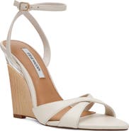 Steve Madden Sorynn Ankle Strap Pointed Toe Wedge Sandal