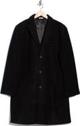 NORDSTROM RACK Wool Blend Three-Button Overcoat