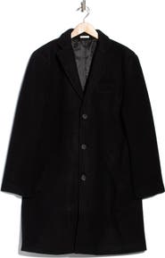 NORDSTROM RACK Wool Blend Three-Button Overcoat