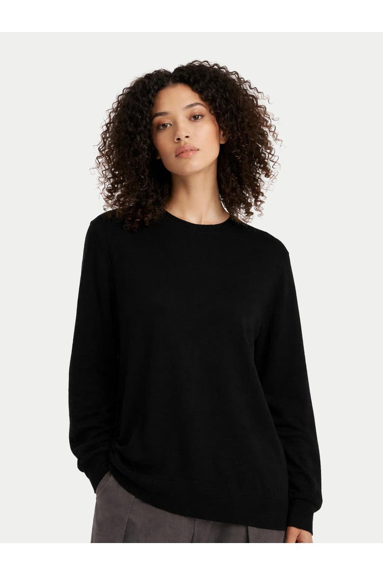 Women C-Neck Cashmere Sweater, Alternate, color, blue graphite