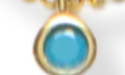 Argento Vivo Sterling Silver Turquoise Shaker Necklace In Gold