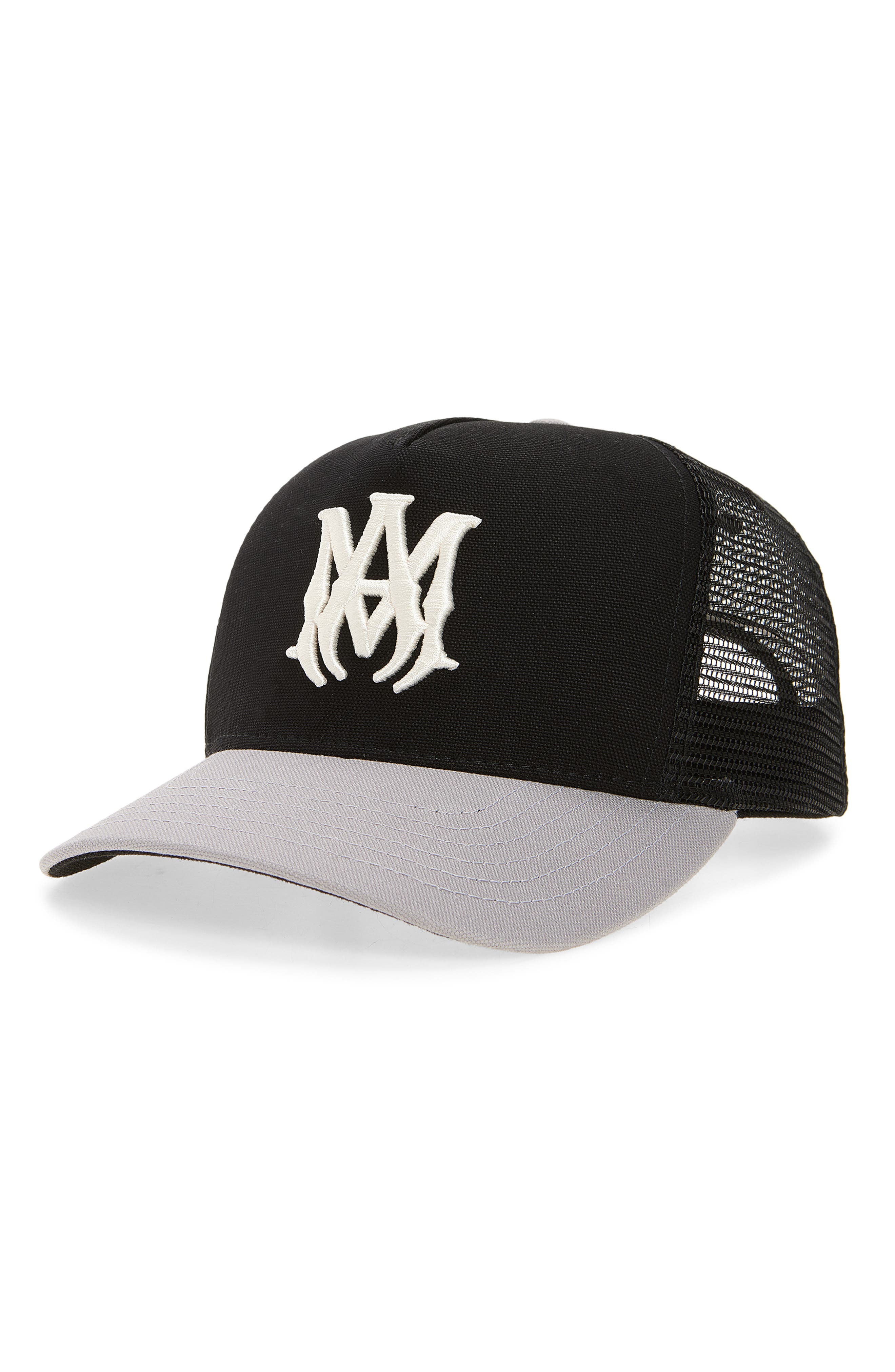 MA Outline Embroidered Canvas Trucker Hat (Men) | Nordstrom