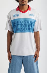 SANTO STUDIO Banded Sando Johnny Collar Short Sleeve Club Jersey
