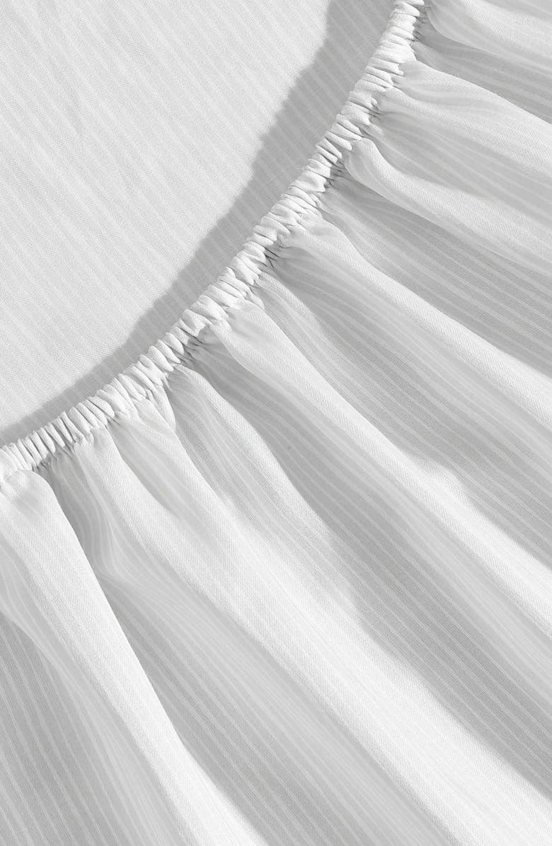 Vera Wang Etched Stripe Cotton Sheet Set, Alternate, color, Light Grey