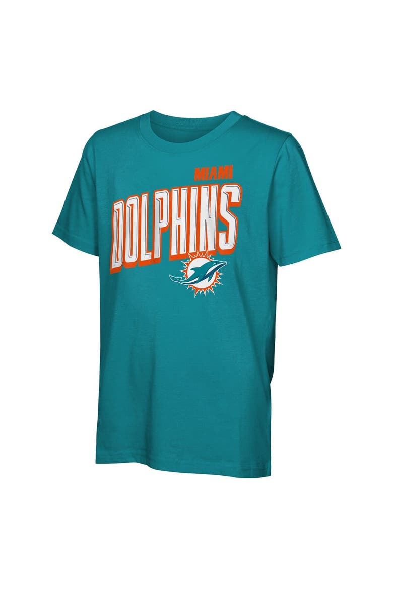 Preschool Outerstuff Miami Dolphins The Mix Combo T-Shirt Set, Alternate, color, Aqua