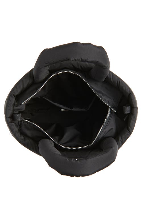 Marni East/west Puffer Tote In Black