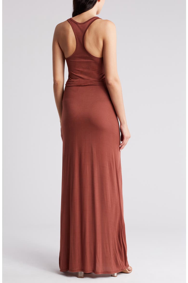 Racerback Maxi Dress, Alternate, color, RHUBARB
