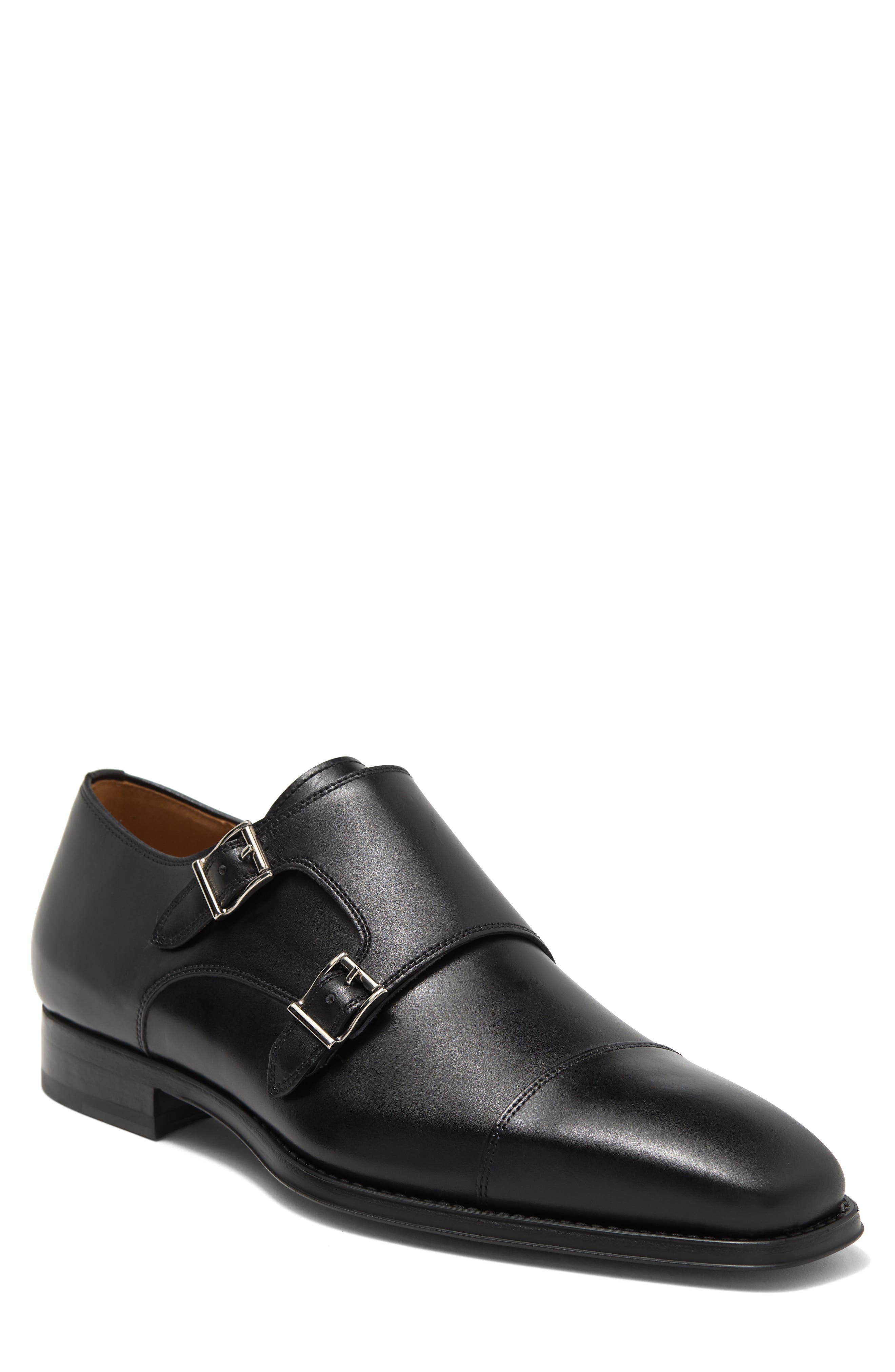 Magnanni Benetiez II Double Monk Strap Loafer - Wide Width Available, Main, color, 