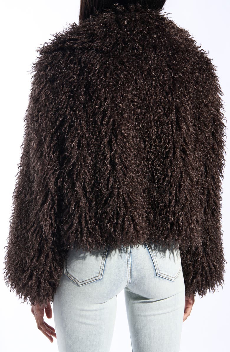AZALEA WANG Ruperta Faux Fur Jacket, Alternate, color, Brown
