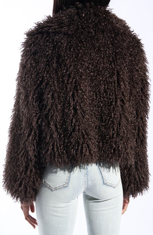 Azalea Wang Ruperta Faux Fur Jacket In Brown
