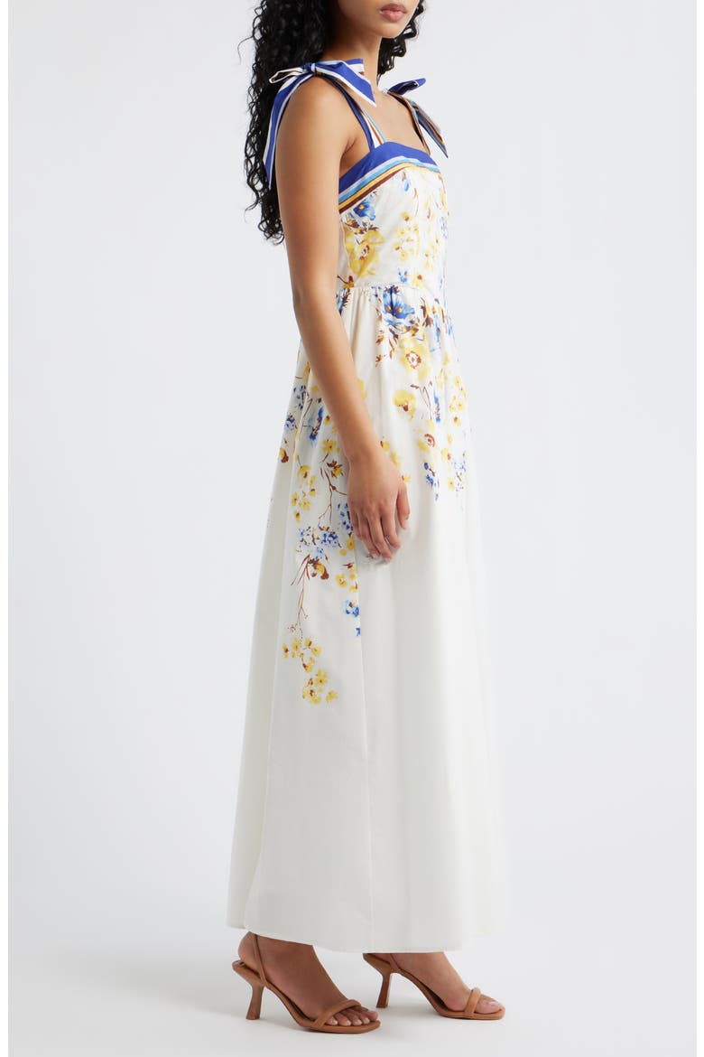 Liana Cotton Maxi Sundress, Alternate, color, WHITE/ MULTI