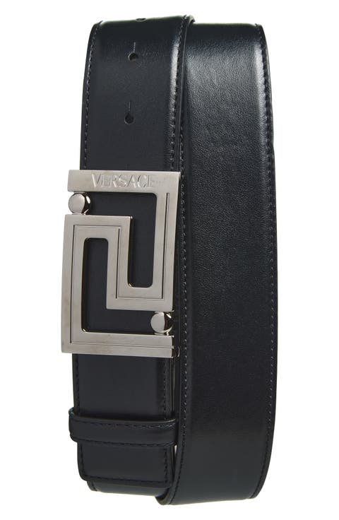 Greca Leather Belt