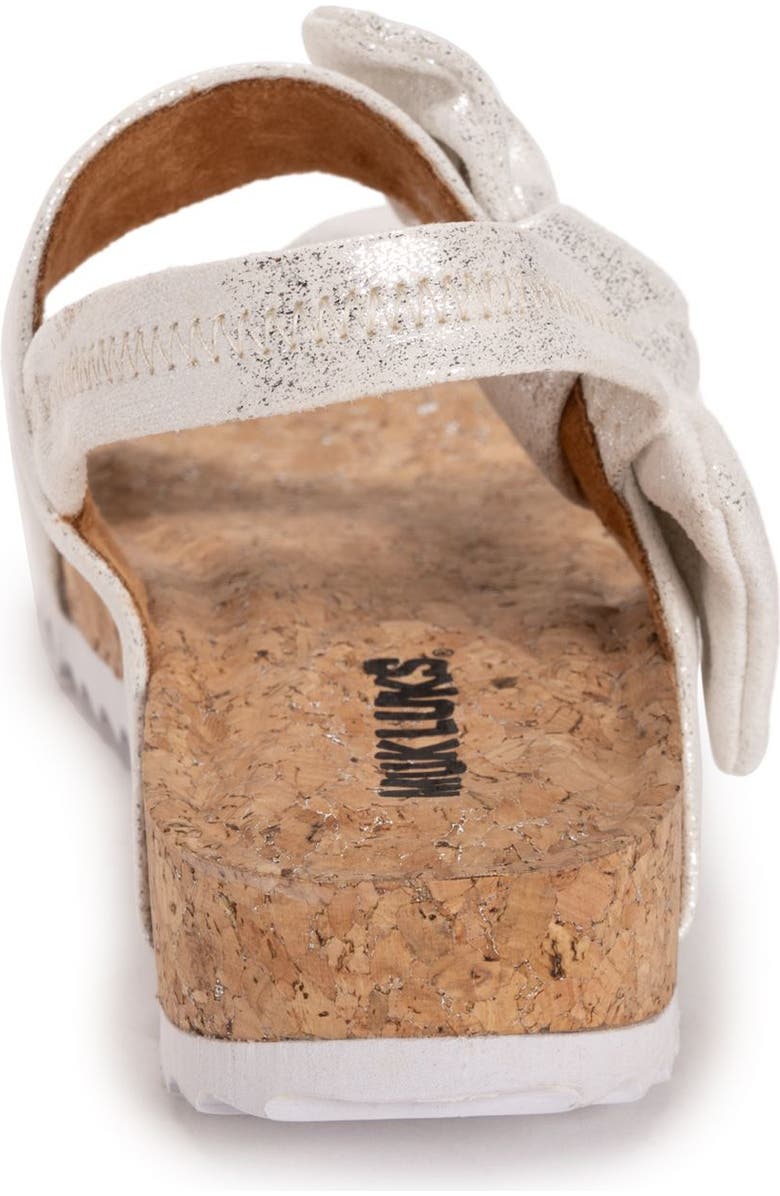 MUK LUKS Pansy Sandal, Alternate, color, Silver