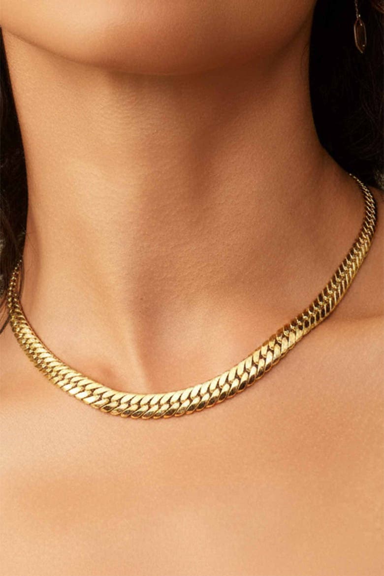 14K Yellow Gold Sovereign Strand Graduated Necklace, Alternate, color, Yellow Gold