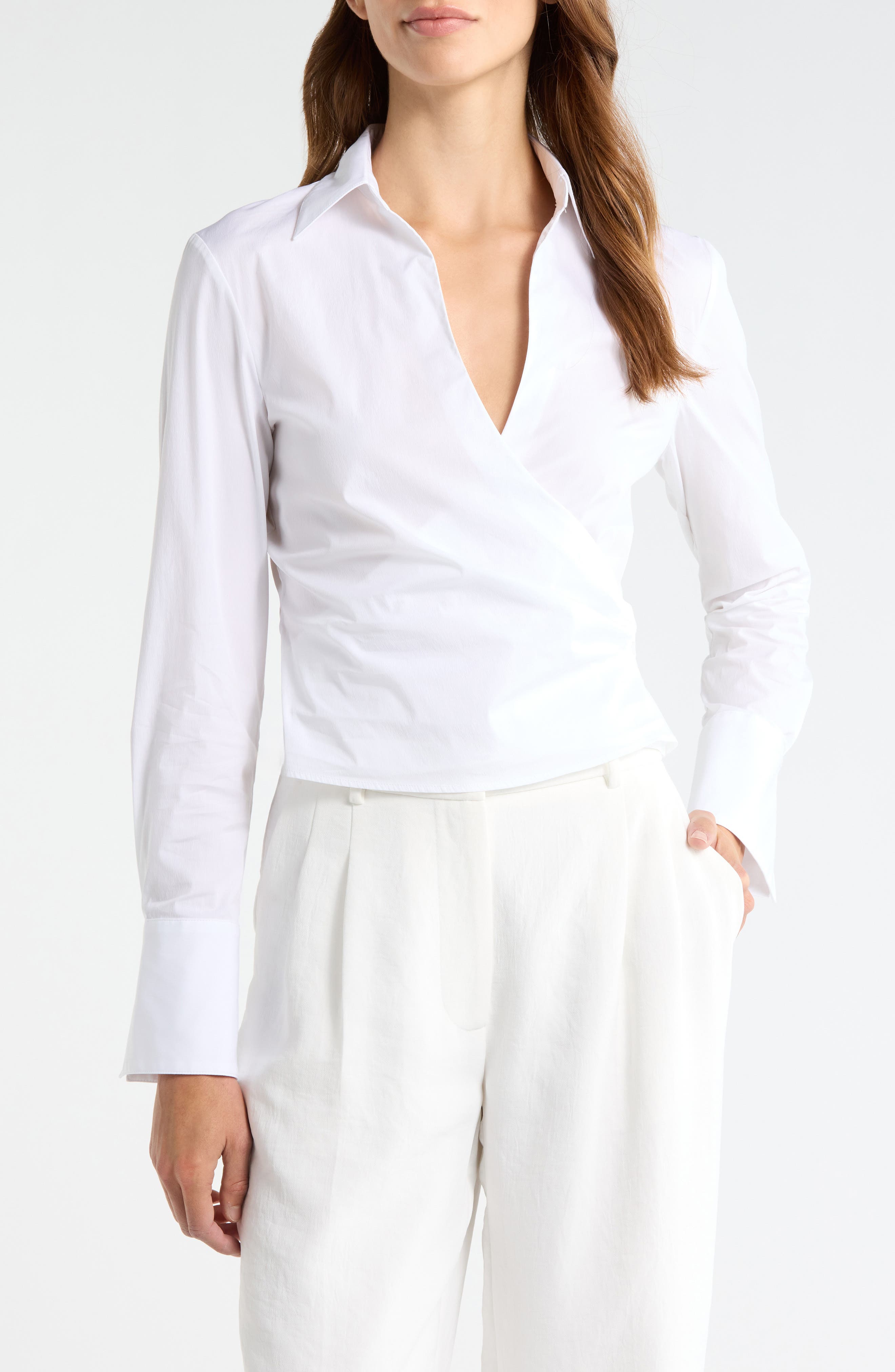 All Wrapped Up Cotton Blend Shirt