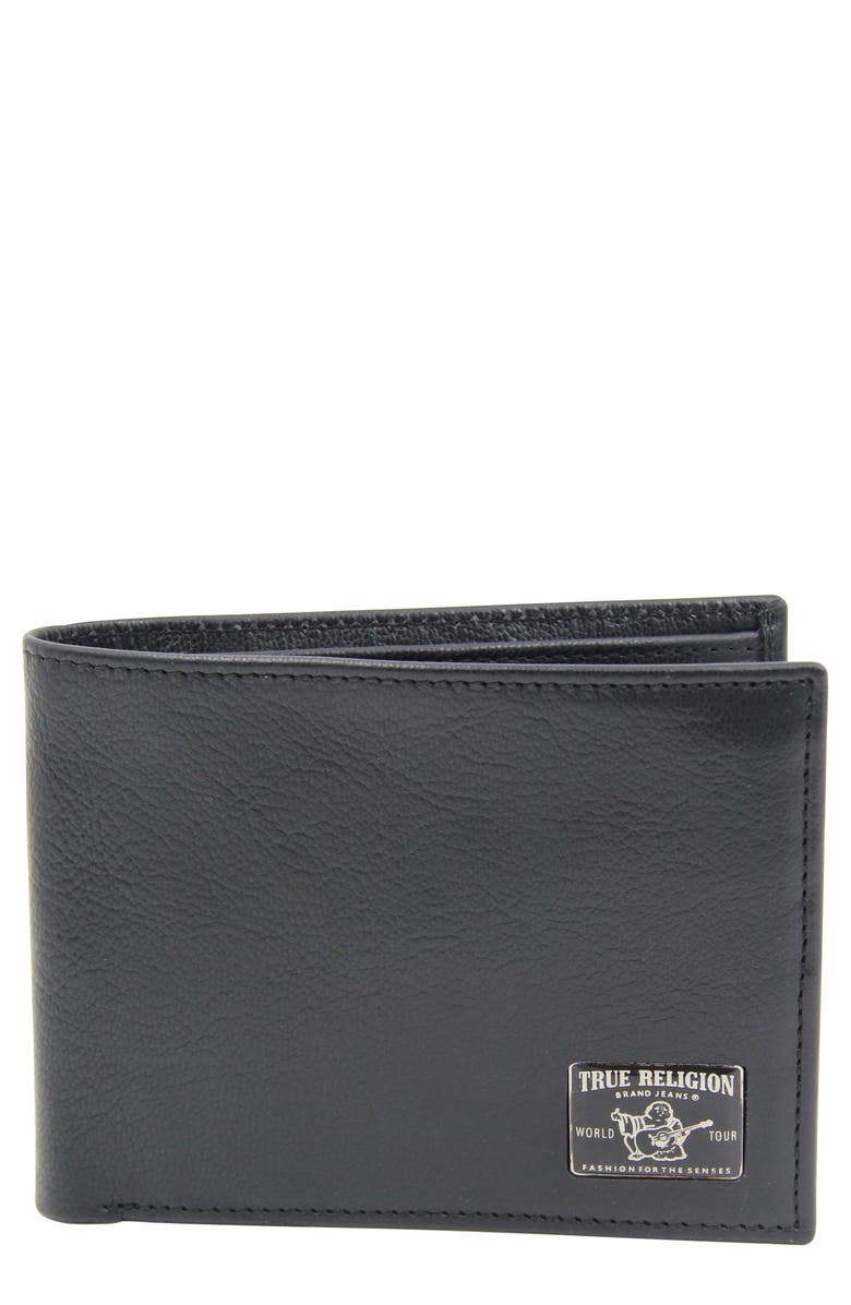 True Religion Brand Jeans Kanan Bifold Wallet, Main, color,