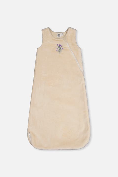 Plush Embroidered Zipper Sleep Sack