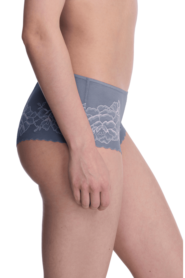 Flora Lace Girl Brief, Alternate, color, Country Blue/Soft Mulberry