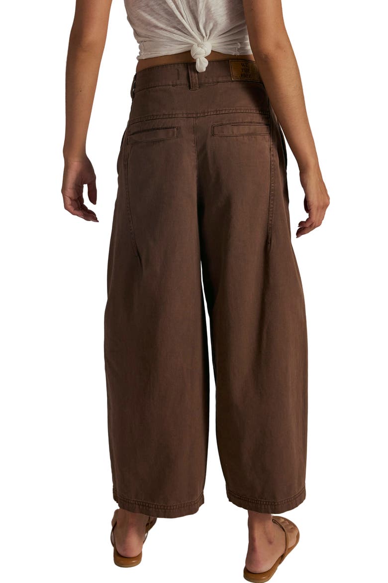Lay Down Ankle Wide Leg Chinos, Alternate, color, BROWNIE