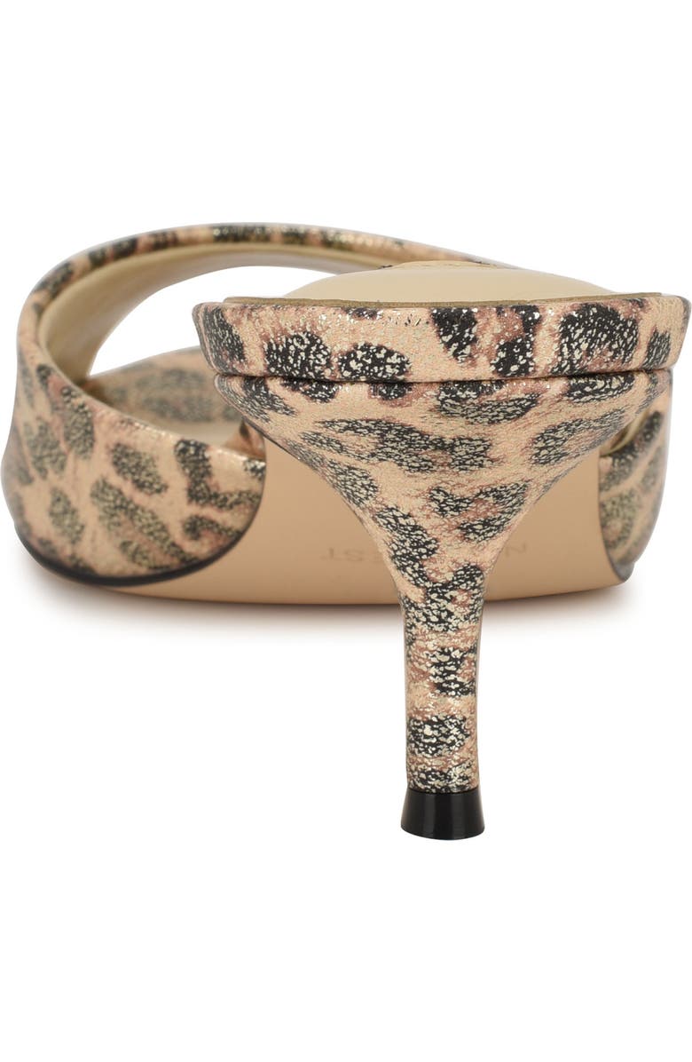 Nine West Luvlie Kitten Heel Slide Sandal, Alternate, color, Gold