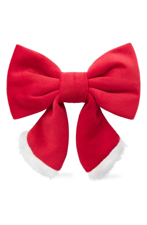 Velvet Dog Bow