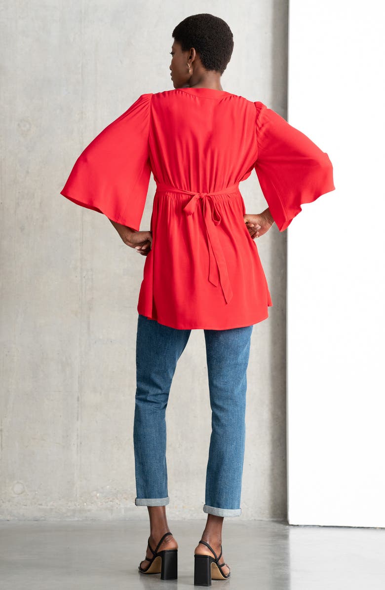 Seraphine Flutter Sleeve Maternity/Nursing Top, Alternate, color,