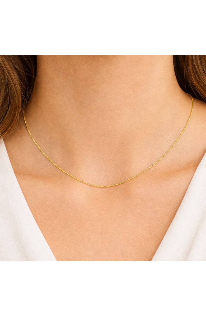 Donatello Gian Sterling Silver Gold-Flashed Necklace, Alternate, color, Gold