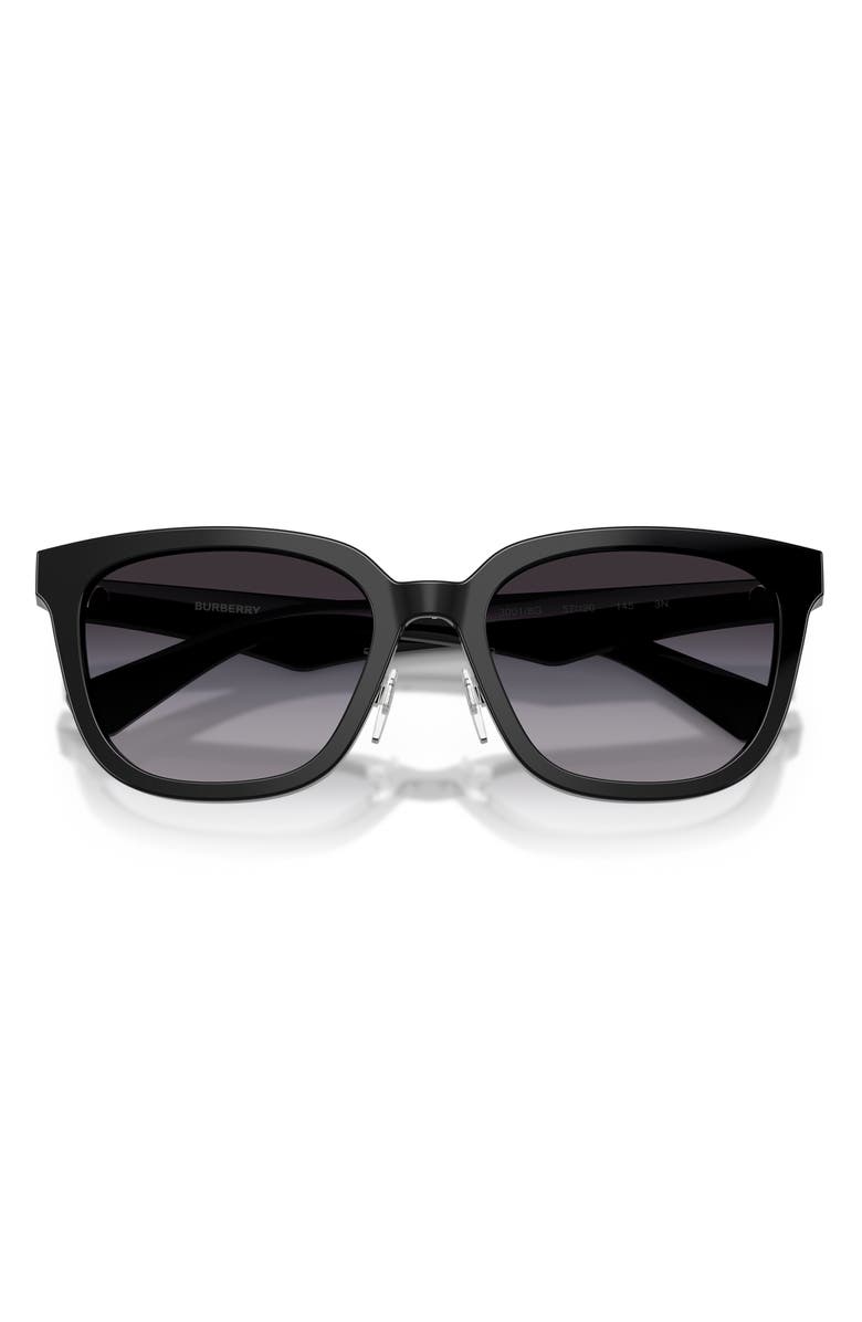 Burberry 57mm Gradient Square Sunglasses, Alternate, color, Black / Grey Gradient