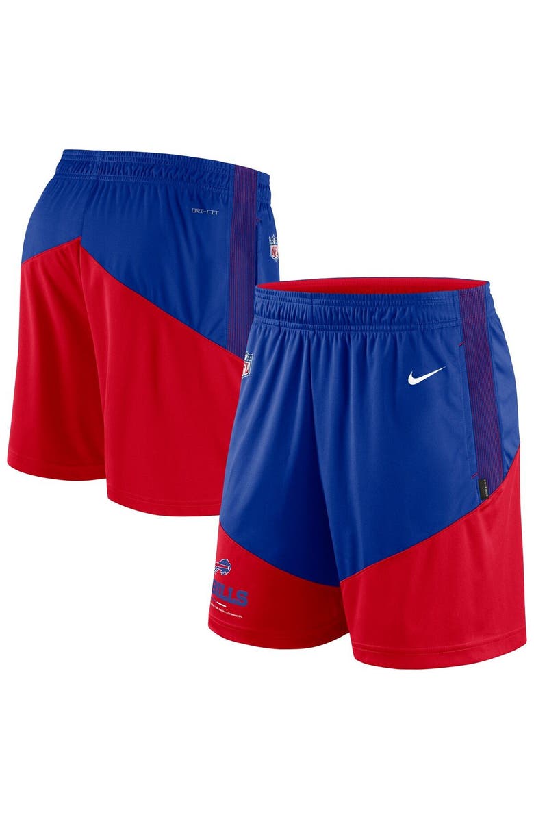 Nike Men's Nike Royal/Red Buffalo Bills Sideline Primary Lockup Performance Shorts, Main, color, Royal