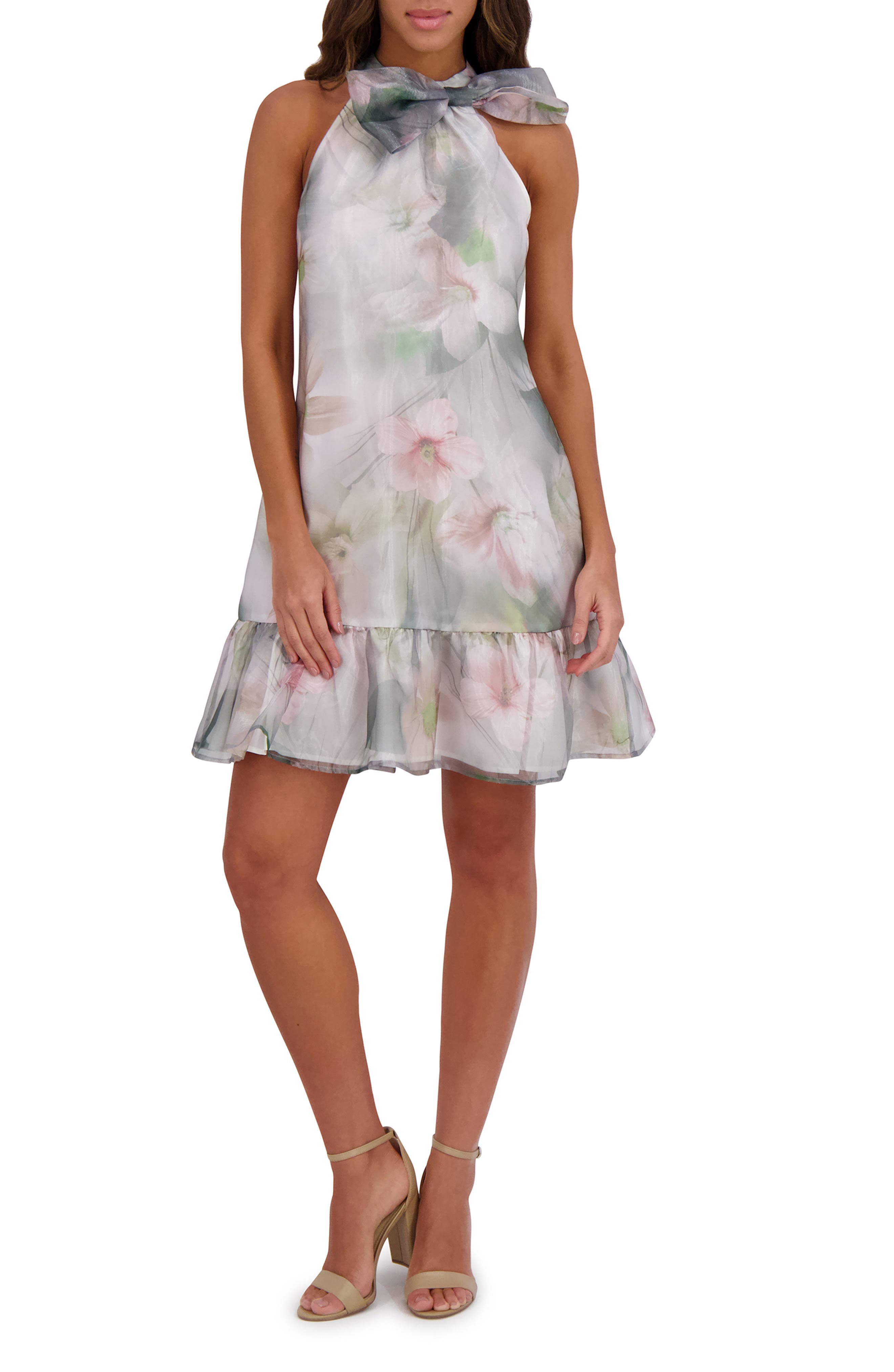 Kensie Flounce Hem Minidress